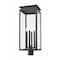 Z-Lite Nova 4 Light Outdoor Post Mount Fixture, Black/Clear, 10.5 In W x 27.5 In H 5018PHBR-BK - alternate 3