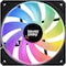Level Play Levelplay CF120 ARGB 120mm PWM Fan 4-Pin Addressable-RGB 3-Pin Single Performance Fan 3B23EECPUCOOLA120BLK - alternate 4
