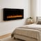 Northwest 54in Wall Mounted Fireplace Heater with Remote Control & Top Vent Heater with Adjustable LED Flame 80-2000A-54 - alternate 6
