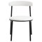Leisuremod Lume Modern Dining Side Chair in Polyester with Black Steel Frame in White LC20W - alternate 7