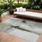 Homeroots 8' X 10' Sage Black And Gray Abstract Washable Indoor Outdoor Area Rug 603656 - alternate 1
