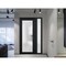 Vdomdoors Front Exterior Prehung FiberGlass Door Frosted Glass / Manux 8102 Matte Black / Sidelight Exterior MANUX8102EXD-BLK-W36+14 x H80-RH - alternate 3