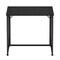 Homeroots 32" Black Wood and Stainless Steel Computer Desk 723770 - alternate 4