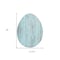 Homeroots 18" X 14" Turquoise Reclaimed Wood Egg Shaped Wall Decor 384893 - alternate 2