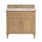 James Martin Vanities Lorelai 36" Single Vanity, Light Natural Oak, w/ 3 CM Siberian Silestone Top 424-V36-LNO-3SFR - alternate 1