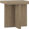 Homeroots 22" Gray Wood Square End Table 544239 - alternate 3