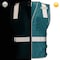 Dome75 Hi-Vis Safety Vest 2X/3X Class Non-ANSI/Enhanced Visibility , Zipper 2 Pockets, 1 Mic Tab DV1281 - alternate 2