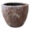 Homeroots Set of Three 21in Brown Stone Indoor Outdoor Round Pot Planter 274805 - alternate 3