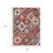 Homeroots 5' X 8' Rust Lavender And Ivory Southwestern Washable Indoor Outdoor Area Rug 632276 - alternate 7