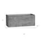 Homeroots 48" Gray Wood Freestanding Bathroom Vanity With White Sink And Two Drawers 627410 - alternate 3