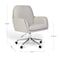 Martha Stewart Clara Upholstered Office Chair in Bedford Gray/Polished Nickel CH-240231-1-GY-MS - alternate 5
