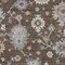 Homeroots 9' X 12' Chocolate Beige And Blue Floral Washable Indoor Outdoor Area Rug 606150 - alternate 4