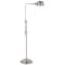 Homeroots 58" Nickel Adjustable Traditional Shaped Floor Lamp With Nickel Dome Shade 526254 - alternate 3
