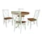 Whitewood Industries Rectangular Extension Dining Table W/ 4 Chairs, 36 in W, 29.3 in L, 48 in H, Parawood, 5 K79-36RXT-C613-4 - alternate 1