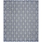 Homeroots 6' X 9' Blue And Ivory Geometric Indoor Outdoor Area Rug 572905 - alternate 1