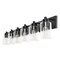 Jonathan Y Irving 40" 6-Light Seeded Glass/Iron Modern Contemporary LED Vanity Light, Black JYL7621B - alternate 3