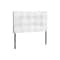 Homeroots White Faux Leather Upholstered Twin Headboard 490172 - alternate 1