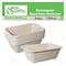 Ecoquality 24oz Rectangular Sugarcane Container, Compostable Bowls for Takeout, and Restaurant, 250PK EQCRTB24-250 - alternate 5