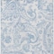 Homeroots 9' X 12' Sky Blue Denim Blue And Ivory Paisley Washable Indoor Outdoor Area Rug 588664 - alternate 4