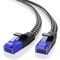 Maximm Cat6 Flat Braided Ethernet Cable 6ft, 2PK, Black/White, 2PK C6F-6FT-2PK-BWBRD - alternate 3