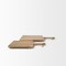 Homeroots Set of Two Natural Solid Wood Handmade Serve Boards With Handles 609082 - alternate 1