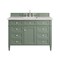 James Martin Vanities Brittany 48'' S Vanity, Smokey Celadon w/ Jasmine Pearl Top w/FreePower Wireless Charger 650-V48-SC-FEJP - alternate 1