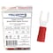 Kable Kontrol Copper and PVC Butted Seam Spade Terminal, 22-18 AWG, Stud Size # 10, Red, 100 Pcs, 100PK STPVC-2218-10-RD - alternate 1