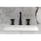 Kingston Brass Widespread Bathroom Faucet with Push Pop-Up Drain, Matte Black KS1410KNX - alternate 3