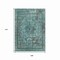 Homeroots 9' X 12' Teal Blue And Turquoise Medallion Washable Indoor Outdoor Area Rug 616080 - alternate 5