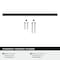 Amerock Cityscape 6-5/16 inch (160mm) Center-to-Center Matte Black Cabinet Pull, 25PK 25VMP37133MB - alternate 3