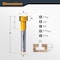 Powertec T Track, Tungsten Carbide Tipped Router Bit, 1/4" Shank, 1/2" Dia., Compatible w/ 1/4" T Bolts 73068 - alternate 4