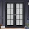 Sartodoors Slab Barn Door Panel Frosted Glass 36x96 Solid Core Modern Interior VEREGIO7412S-ANT-3696 - alternate 3
