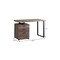 Homeroots 47" Brown and Black Computer Desk With Three Drawers 333509 - alternate 3