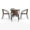 Flash Furniture Square Table Set, Aluminum, Glass, Metal, Plastic, Rattan, Clear TLH-073SQ-037BN4-GG - alternate 10