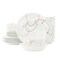 Elama Sydney 24 Piece Porcelain Double Bowl Dinnerware Set, Service for 6 750123743M - alternate 1