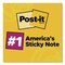 Post-It Original Pads in Canary Yellow, Note Ruled, 3" x 3", 100 Sheets/Pad, 12PK 63012PK - alternate 6