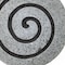 Homeroots 28" X 28" X 2" Gray Round Modern Spiral Wall Art 274933 - alternate 2