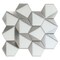 Apollo Tile Mirari 9x11 in. Gray, Silver Glossy Glass 3D Trapezoid Mosaic Wall Tile (3.28 sq ft/case) 5PK APLMNC8803BLA - alternate 1