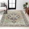 Jonathan Y Maris Ornate Medallion Non-Slip Machine-Washable Green/Tan/Blue 4 ft. x 6 ft. Area Rug WSH109E-4 - alternate 4