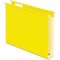 Pendaflex Extra Capacity Reinforced Hanging File Folders, 2" Capacity, Letter Size, 1/5-Cut Tabs, Yellow, 25PK PFX4152X2YEL - alternate 1