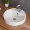 Eago EAGO BA141 18" ROUND CERAMIC ABOVE MOUNT BATHROOM BASIN VESSEL SINK BA141 - alternate 3