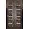 Sartodoors Sliding Closet Bi-fold Doors Solid Core Modern Interior QUADRO4088BF-CA-60 x 80 (2* 30x80) - alternate 1