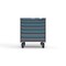 Strong Hold 6 drawer cabinet - (1x 2in, 3x 3in, 2x 4in) - Blue accents - Electronic Lock S3036-PCRAS-0601FS - alternate 1