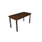 Homeroots 60" Raw Umber Solid Wood Dining Table 548914 - alternate 4