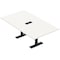 Skutchi Designs 6ft Rectangular Conference Table With Power | Harmony Series | 6 Person Meeting Room Table HAR-REC-48x72-T.BK-W960-EBLK - alternate 1