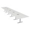Skutchi Designs 22 Person Conference Table With Power Unit | 22' Rectangular Table | Harmony Series HAR-REC-48x264-T-WA7976-ESIL - alternate 1