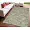 Homeroots 4' X 6' Ivory And Green Palm Leaf Indoor Outdoor Area Rug 552518 - alternate 3