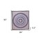 Homeroots 92" X 84" Purple Black And White Mandala Cotton Hanging Tapestry 397417 - alternate 4