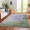 Homeroots 10' X 14' Lavender Olive Green And Silver Abstract Washable Indoor Outdoor Area Rug 617364 - alternate 5