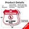 Signmission No Trespassing Shield Sign Not A Hiking, 18 inch X 18 inch, Plastic Sign, 2PK SHI-P-2PACK-18-414 - alternate 6